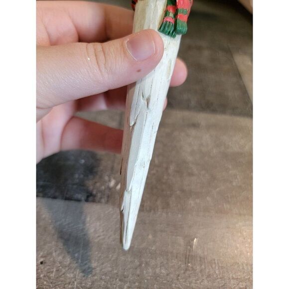 Enesco snowman icicle smile scarf ornament Xmas decor - Picture 3 of 8